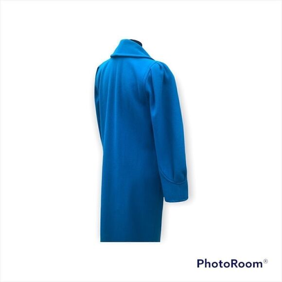 Vintage Ashley Scott Size 6 100% Wool Aqua Coat!! - Picture 7 of 16